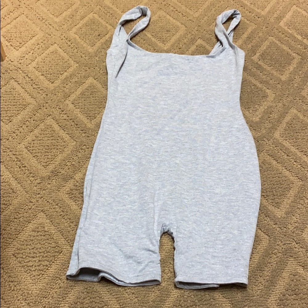 heather grey unitard